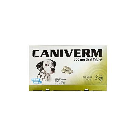 Caniverm 700 mg - 100 Tablet SKT:12.2025