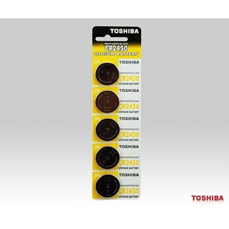 TOSHIBA CR 2450 LITHIUM PİL (5'Lİ KARTELA)