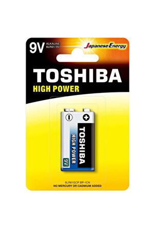 Toshiba 6LR61 9 Volt Alkalin Pil  - Hıgh Power Pil