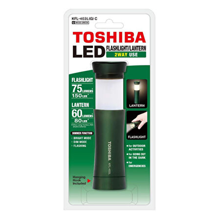 Toshiba KFL-403L(G) C Çift Fonksiyonlu Fener Yeşil