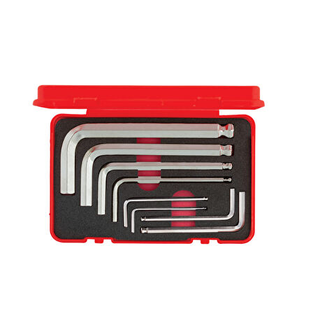 İzeltaş Yuvarlak Başlı Allen Anahtar Takımı Standart Boy (8 Parca)