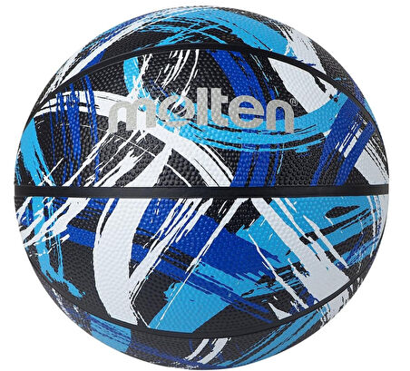 Moletn Grafik Serisi Mavi-Siyah Basketbol Topu B7F1601-KB 