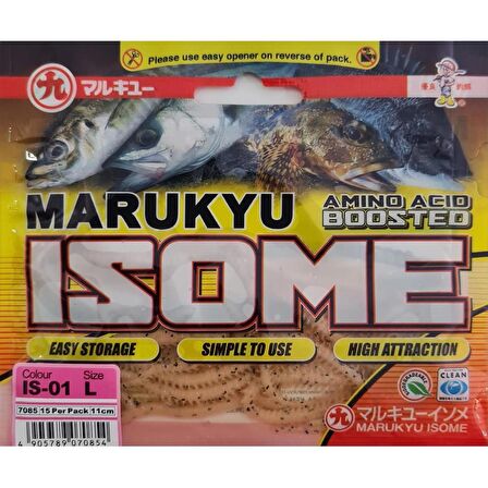 Marukyu Isome L Boy 11cm 15 Adet Lrf Yemi Renk: IS-01 Natural Pink