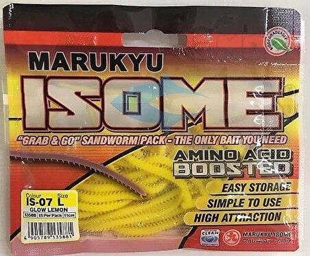 Marukyu Isome L 11cm LRF Silikon Yem-Glow Lemon