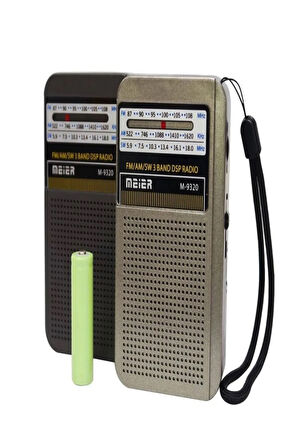 M-9320 Şarjlı FM AM SW 3 Bandlı Cep Radyosu - Deprem Çantasına Uygun