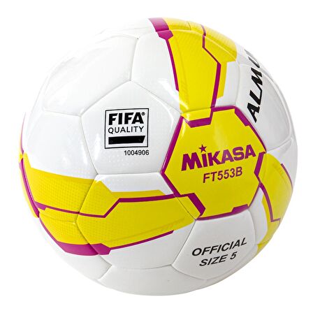 Mikasa FT553B-YP No5 Sentetik Deri Hibrit Futbol Topu