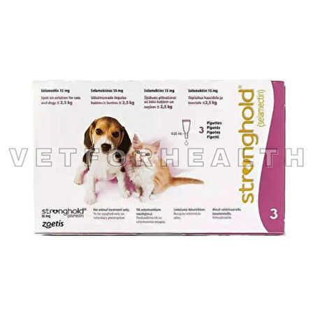 STRONGHOLD <2.5 Kg Yavru Kedi/Köpek 15 mg 3 Pipet SKT:05.25