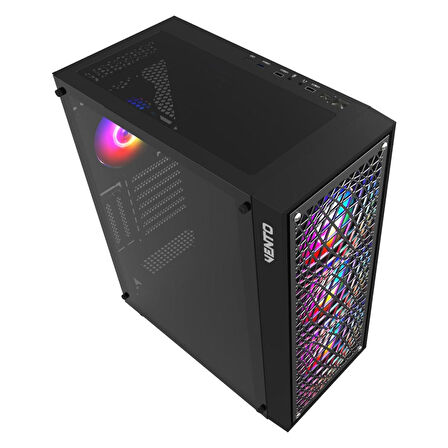 Vento VG18A 650W 80+ 4x120mm RGB Fan Temperli Cam USB 3.0 Mesh ATX Mid-Tower Gaming (Oyuncu) Kasa