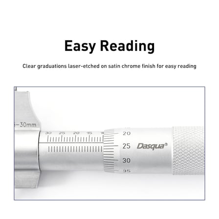 Dasqua 25-50mm Mekanik İç Çap Mikrometre 0.01mm Karbür Ağızlı 4911-8110