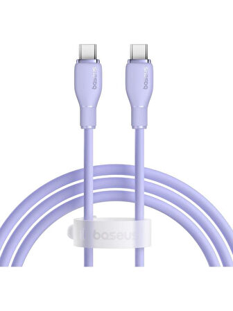 Baseus MEGA Hızlı 1.2MT 100W Type-C To Type C Şarj Kablosu, Akım Ve Isı Korumalı Type C Kablo, PC, Tablet, Telefon