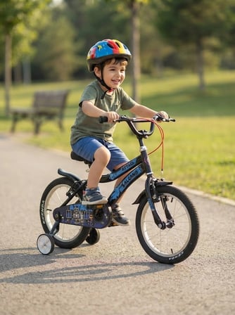 Salcano Attack 16 Jant Çocuk Bisikleti Siyah Mavi