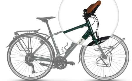 Carraro CR-T Trip V Fren Cues 18 Vites 28 Jant Özel Seri Bisiklet Koyu Yeşil Beyaz 54 Kadro