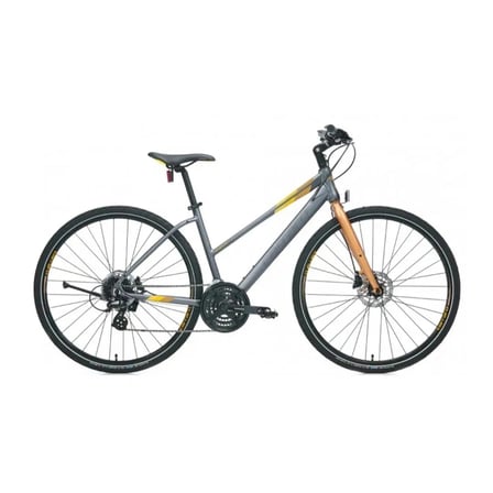 Carraro Sportive 325 HD Fren 24 Vites 28 Jant Şehir Bisikleti Mat Füme Koyu Bronz Sarı Koyu 48 Kadro