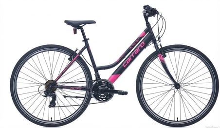 Carraro Active 282 V Fren 21 Vites 28 Jant Şehir Bisikleti Mat Siyah Koyu Gri Turkuaz 46 Kadro