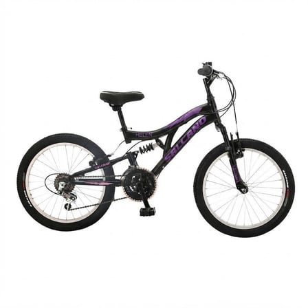 Salcano Helen 20 V Fren 18 Vites Çift Amortisörlü 20 Jant Çocuk Bisikleti Siyah Mor