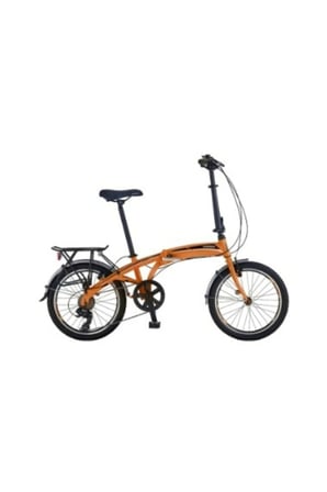 Salcano SLCN300L 20 V Fren 6 Vites 20 Jant Katlanır Bisiklet Mat Turuncu Siyah