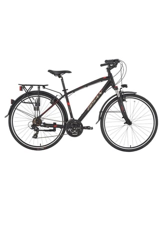 Bisan TRX 8100 City 28 Jant V-Fren Şehir Bisikleti 46 Kadro Mat Siyah Kırmızı