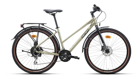 Carraro Sportive 725 HD Fren 16 Vites 27,5 Jant Şehir Bisikleti Lime Yeşil Beyaz 48 Kadro