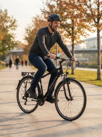Bisan TRX 8100 City 28 Jant V-Fren Şehir Bisikleti 46 Kadro Mat Siyah Mavi