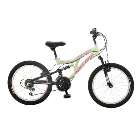 Salcano Helen 20 V Fren 18 Vites Çift Amortisörlü 20 Jant Çocuk Bisikleti Mint Yeşili Pembe