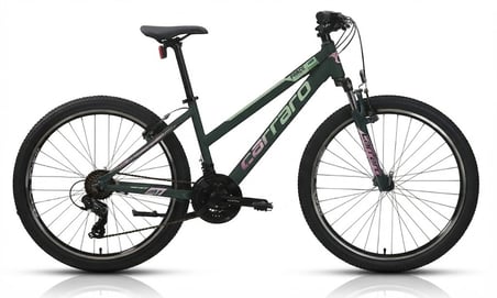Carraro Force 601 V Fren 21 Vites 26 Jant Dağ Bisikleti Mat Koyu Yeşil Pembe 38 Kadro