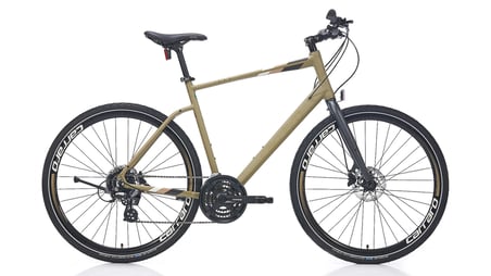 Carraro Sportive 324 HD Fren 24 Vites 28 Jant Şehir Bisikleti Mat Füme Bronz Sarı 48 Kadro