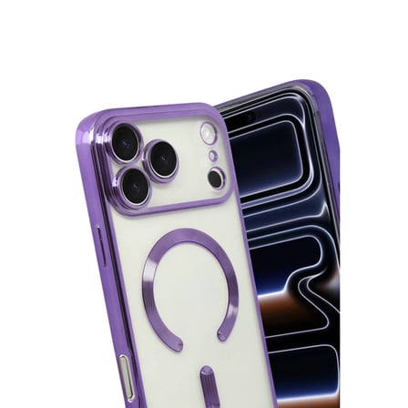 Apple iPhone 17 Pro Max Kross Magneticsafe Kapak - Mor