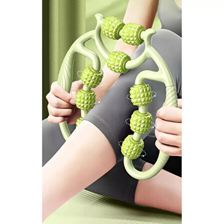 9 Tekerlekli Boyun Bacak Ayak Bel Masaj Aleti Çok Fonksiyonlu Manuel (4915)