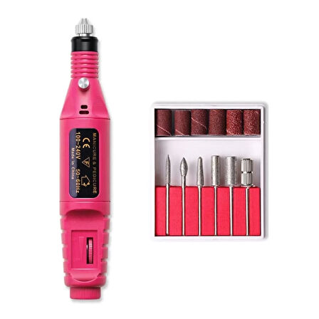 Elektrikli Manikür Pedikür Törpüsü Profesyonel Bakım Süsleme Elektrikli Tırnak Törpü Makinesi (4915)