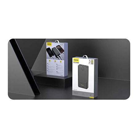 Powerbank Dudao K10pro 2.4a 20000mah 2 X Usb-a - Siyah (4915)