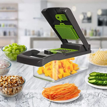 Sebze Doğrayıcı Sebze Dilimleyici 14 Pcs (4915)