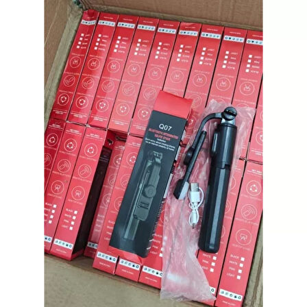 Universal Q07 6 Inç Halka Işık Taşınabilir Bluetooth Selfie Stick Tripod (4915)