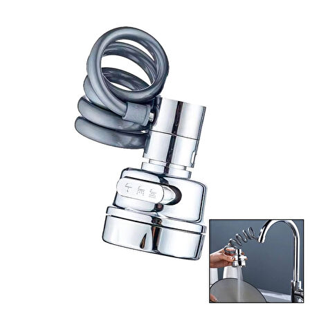 YAYLI HORTUMLU - KADEMELİ KROM TEK BAŞLIK KUBAR - BATARYA UCU (4915)