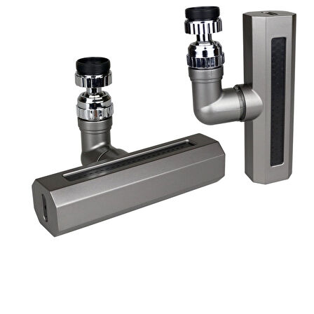 Siyah  Geniş  360 Derece Dönebilenoynar Başlık - 4 Mod  Perlatör Şelale Musluk Ucu Ktx-3288 (4915)