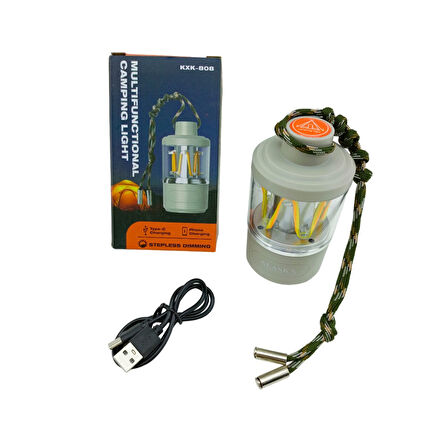 3IN1= KAMP LAMBASI - FENER - POWERBANK  USB ŞARJ (4915)