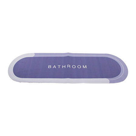 OVAL   DÜZ RENKLİ  SU EMİCİ - SİHİRLİ  BANYO PASPASI  ELASTİK  116 X 37.5CM (4915)