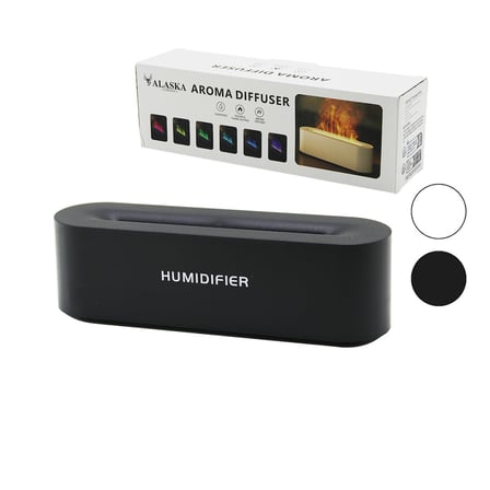 DİKDÖRGEN 150ML USB ŞARJLI - RENKLİ LEDLİ IŞIK HAVA NEMLENDİRİCİ BUHAR MAKİNE - KOKU GİDERİCİ (4915)