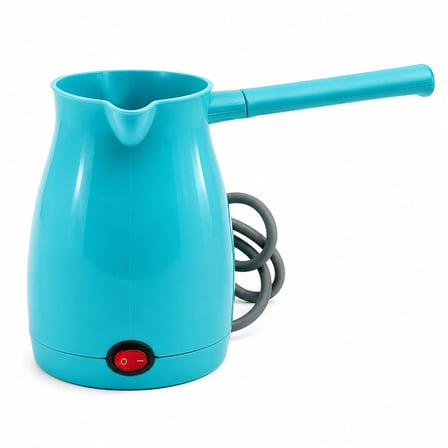AWOX CAFFEEN  MAVİ  ELEKTRİKLİ CEZVE  TÜRK KAHVESİ  MAKİNESİ  PLASTİK   ÇİFT AĞIZ   0.4LT - 5 FİNCAN