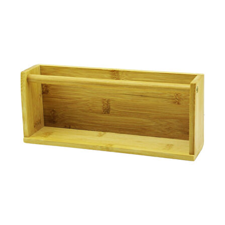 AHŞAP BAMBU  DUVAR RAFI   MIKNATISLI MONTAJ   10.2 X 25CM - Y: 5--6CM (4915)