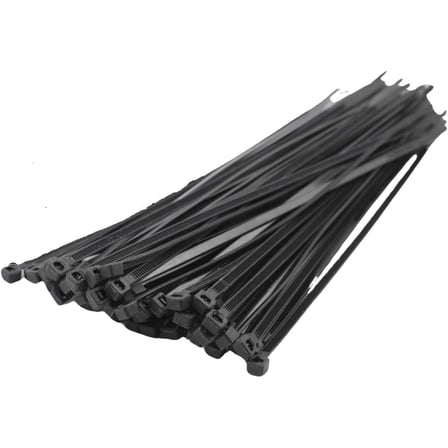 100PCS SİYAH   3.6X250MM  PLASTİK CIRT KELEPÇE (4915)