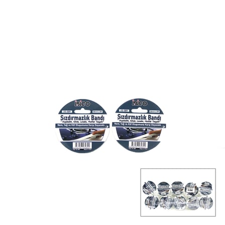 10 ADET 38MMX3MT SU SIZDIRMAZ BANT BEYAZ (4915)
