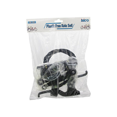 PLASTİK BİSİKLET FREN TAKIMI SET 2PCS FREN KOLU - 1PCS FREN TELİ  - 4PCS FREN MEKANİZMA - PABUÇ (4915)