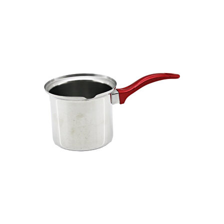 NO-4  ÇELİK CEZVE  KIRMIZI KULP (4915)