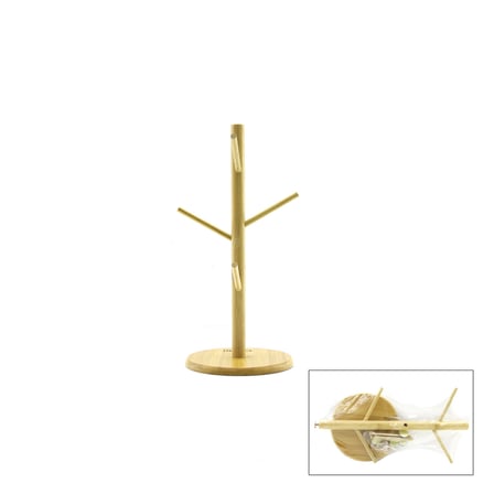 MİX ALTLIK =YUVARLAK - KARE BARDAK - FİNCAN ASACAK BAMBU - AHŞAP 35CM (4915)