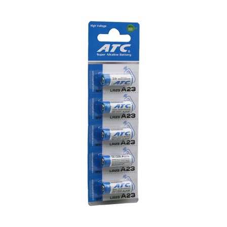 ATC SUPER ALKALİNE BATTERY A23 - 23A LR23 ARAÇ - OTO KUMANDA PİLİ 12V 5Lİ KART (4915)