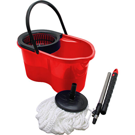 18LT---KUTULU---OTOMATİK DÖNERLİ KOVA MOP TEMİZLİK SETİ (4915)