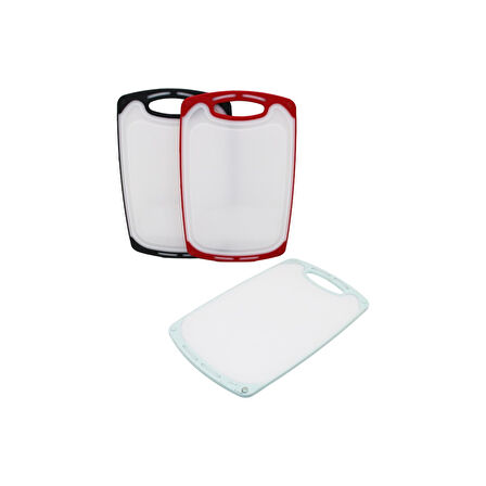 31X20CM  KÜÇÜK  PLASTİK  KESİM PANOSU  KAYMAZ SİLİKON KENARLIK - 10MM KALINLIK (4915)