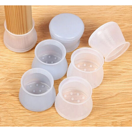 Masa Ve Sandalye Ayak Koruyucu Silikon 12 Adet (4915)