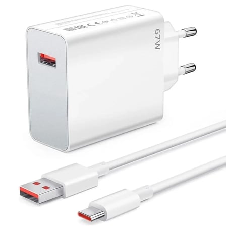 67W Hızlı Şarj Adaptörü USB to Type-C – PD Destekli, Akıllı Hızlı Şarj Başlığı, Güvenli Güç Adaptörü