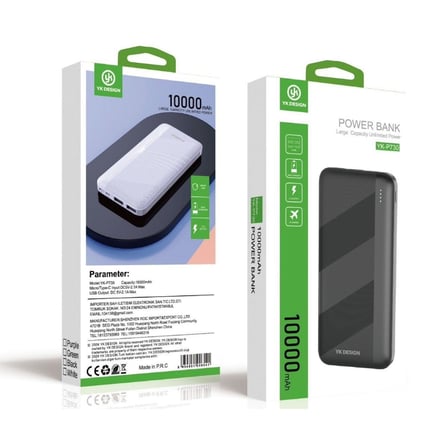 Mikro Type-C USB Hızlı Şarj Edebilen 10000 mAh Powerbank (4915)